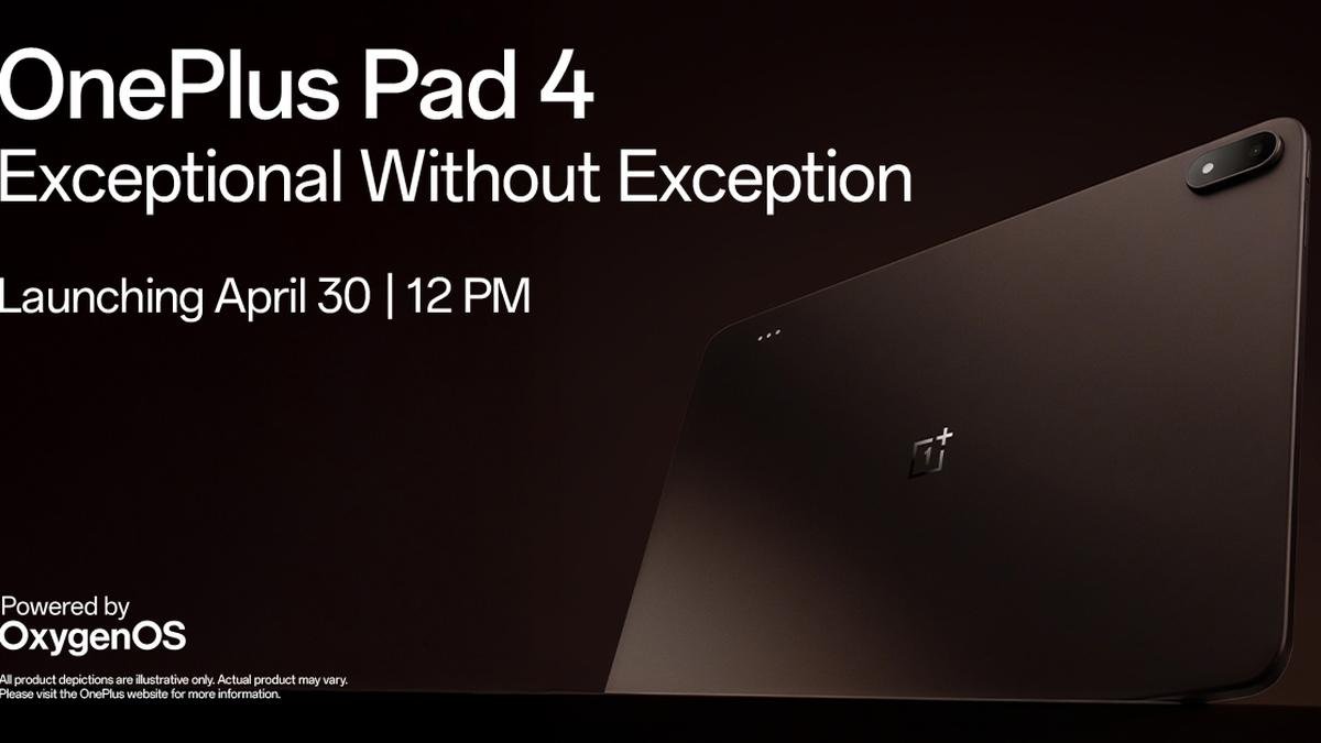 OnePlus Pad 4 with Snapdragon 8 Elite Gen 5 announced for April 30